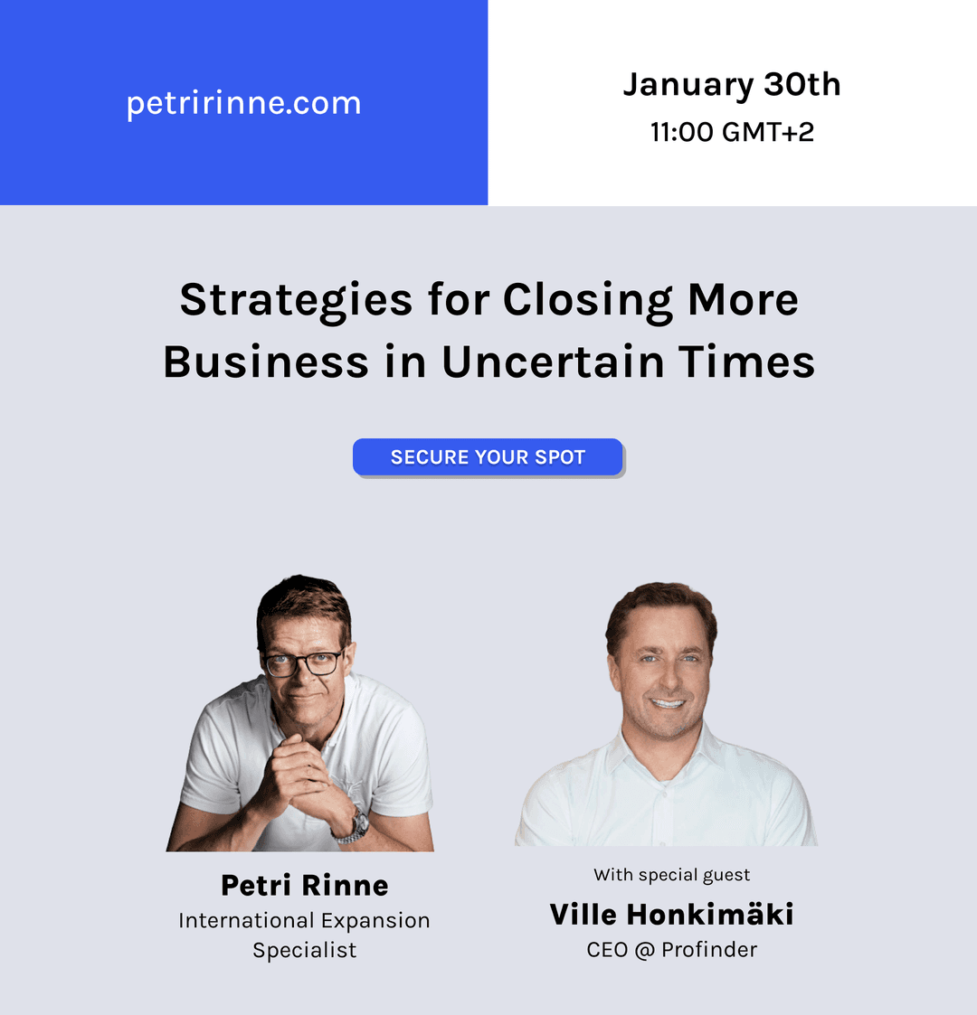 Webinar: Strategies for Closing More Business in Uncertain Times