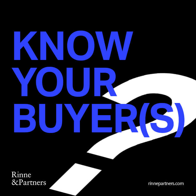 Rinne & Partners: Know your buyer(s) blog